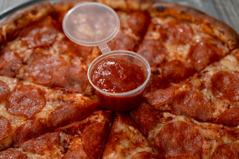 Pepperoni Feast pizza — generous double pepperoni pizza