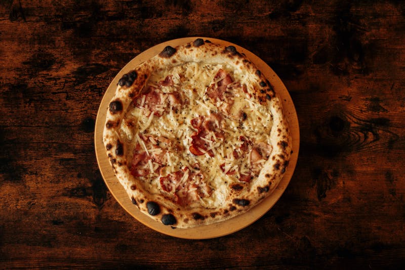 Ham and Mushroom classic pizza — family favourite